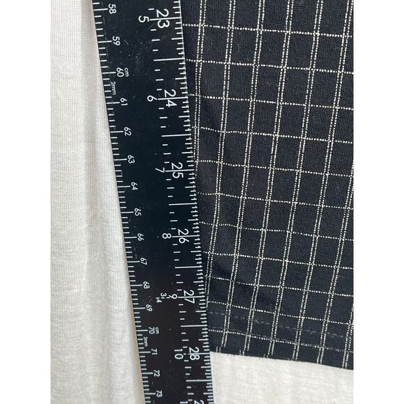 Seven7 Windowpane plaid pants in black/white, size 14, EUC - Picture 7 of 9